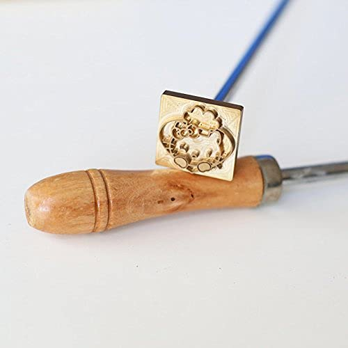 Custom Brass Branding Iron,Personalized Wood Burning Tool for Woodworking, Leather Crafting,BBQ Steak & Burger Branding,Unique DIY Gift for Craftsmen