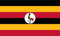 SHATCHI National Flag Fußball 1.5 m x 0.9 m Uganda Ugandan Flagge 90 x 150 cm Land Nationalflaggen Indoor Outdoor Polyester mit Ösen