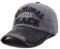 Baseballcap Original The Black Vintage Style Used Washed Look Retro Outdoor Kappe Mütze Cap Schirmmütze Basecap verstellbar (schwarz/grau)