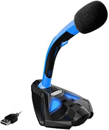 Microphone de bureau - Micro à Pied USB pour Ordinateur (bleu+usb)