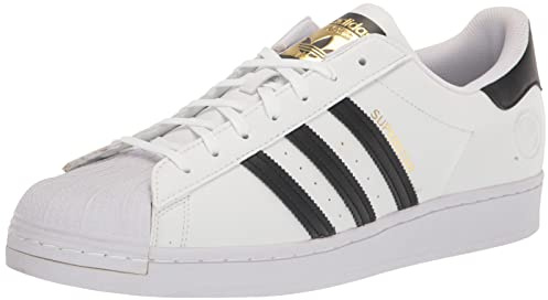 adidas Herren Superstar Sneaker, Weiß/Schwarz/Weiß, 45 1/3 EU