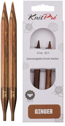 KnitPro Ginger Interchangeable Circular Needles 4 (10cm) | 8.00mm
