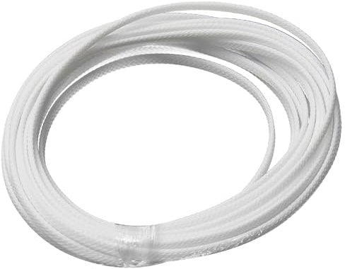Othmro Cable Management Sleeve, 5m White Cable Tidy Sleeve, Diameter 4mm, Cord Protector, Braided Cable Organizers for Office Cord, Insulation Protection, 1 Pc