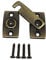 QCAA Solid Brass Shutter Bar/Door Latch, 7/8 x 2-3/32, Antique Brass, 1 Pack, Made in Taiwan