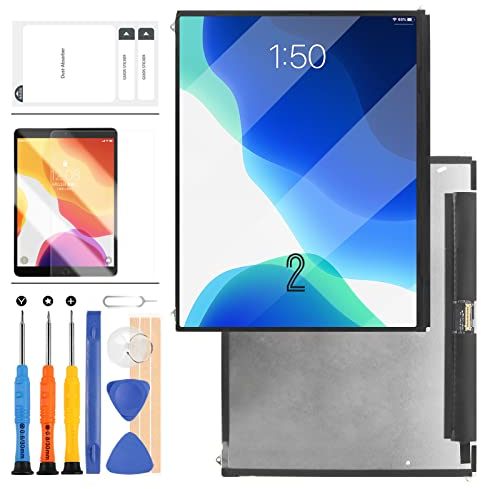LCD 9,7 Zoll Compatible für iPad 2 iPad 2 A1395 A1396 A1397 LCD Diplay Matrix Bildschirm Tablet PC Ersatzteile Monitor Modul Panel Reparatur Kits inklusive gehärtetem Glas + Werkzeug (kein Digitizer)