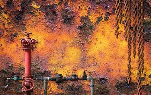 Rost Eisenkette Industrial Style 3D Vlies Tapete Tischdekoration Murale Chambret Wohnzimmer Tapete Wanddekoration fototapete 3d Vlies wandbild Schlafzimmer-250cm×170cm