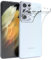 EAZY CASE - Custodia per cellulare in silicone compatibile con Galaxy S21 Ultra 5G copertura protettiva antiurto sottile e leggera per Galaxy S21 Ultra 5G protezione anticaduta in silicone Trasparente