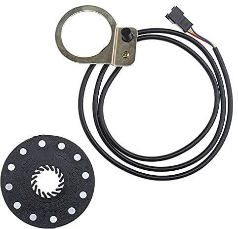 EMSea 12 Magnets Pulse Assist System Speed Sensor with 3Pin Male Connector 90cm Cable for Electric Bicycle E-bike PAS