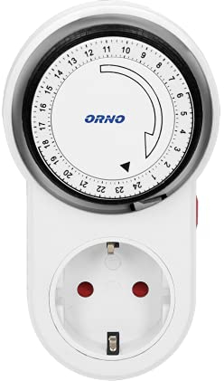 ORNO PRE_443(GS) Schuko-Zeitschalter, Maxi-Ladung: 3680 W, 16 A, Produkt für den Deutschen Markt