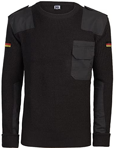 BWuM Bundeswehr Pullover mit Flaggen, Größe:7XL, Farbe:Schwarz