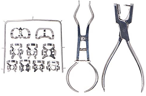 LMEILI Pinze Ortodontiche Dental Dam Hole Puncher Pinze per Dentista Rubber Dam Puncher Lab Strumenti Ortodontici Strumenti