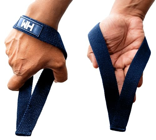 Weightlifting House Handgelenk Bandage, Handgelenkstütze für olympisches Gewichtheben, Fitness Gelenkbandagen für Snatch, Pulls und Deadlifts (Blue)