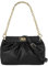 Cluty Umhängetasche Echt Leder Damen | Made in Italy, Handtasche mit Drehverschluss, Umhängetasche mit abnehmbarem Henkel, Clutch mit Innenfach schwarz | 021410