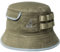 Kangol Waxed Utility Bucket Baumwollhut Stoffhut Anglerhut Sommerhut Sonnenhut (L (58-59 cm) - Oliv)