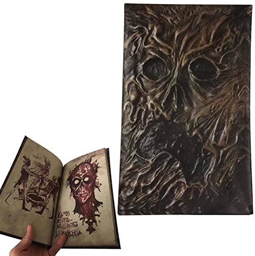 Libro Necronomicon - Pelle Il Libro dei Morti | Decorazione degli Incantesimi del Diario del Necronomicon | Decorazioni per Notebook Horror Decorazioni per Oggetti di Scena di Film Horror