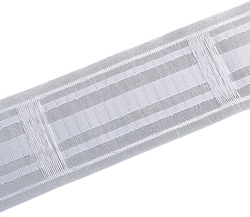 WANYIG Gardinenband Schlaufenband zum Aufnähen 85MM Universal Kräuselband, Universalband Gardinenkräuselband Vorhang Reihband band Bleistiftfaltenband mit Schlaufen (6M)