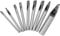 2mm 9pcs Leder, Punch Kit Cutter Hohl DIY Oval Locher, Leder Oval Form Loch Leder Punch, Längliche Stanzen Werkzeug