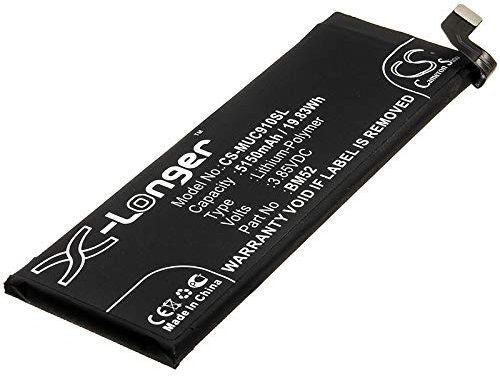 KCDE Ersatzakku für Xiaomi CC9 Pro, M1910F4E, M1910F4G, M1910F4S, Mi CC9e Pro, Mi Note 10 Pro