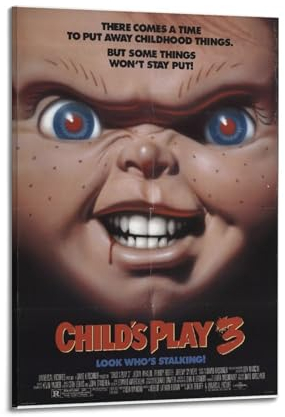 ceok Poster mit 3 Filmplakaten für Kinder, Wandkunst, Dekor, Bild, Gemälde für Wohnzimmer, Schlafzimmer, Dekoration, 30 x 45 cm, Rahmen-Stil