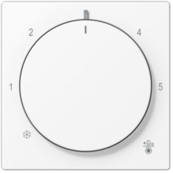 Jung A1749BFWWM Thermostatplatte A weiß matt