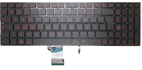 Clavier FRANÇAIS AZERTY pour ASUS ROG Strix GL702V / GL702VM / GL702VMK / GL702VS / GL702VSK / GL702VT + rétro-éclairage