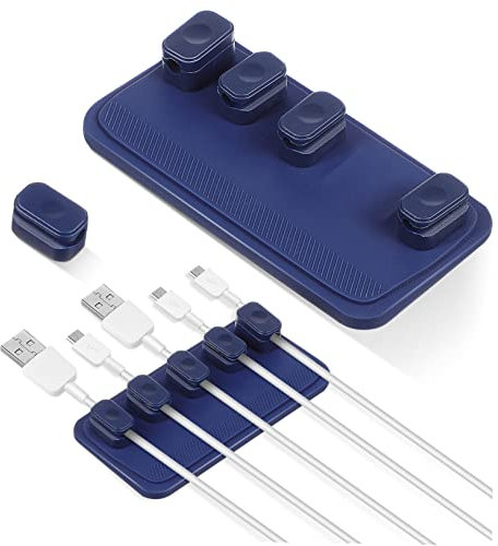 Hoement 2 Sätze Drahtfixierer Kabel-organizer Kabelhalter Für Kabel Drahthalter Für Kabel Dsl-kabel Schreibtischkabel Magnetischer Kabelhalter Schreibtisch Kabelmanagement Kieselgel