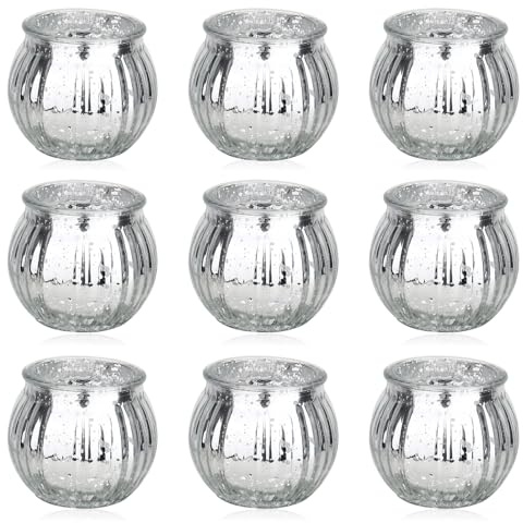 Halloween Teelichter 9 Stück Weihnachts Teelichter Kleine Teelichter Glas Kerzenhalter Teelichter Weihnachtliche Teelichter Candle Jars Für Ihre Hochzeitsdekorationen oder Inneneinrichtungen
