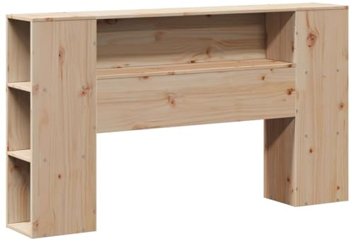 vidaXL Headboard with Storage 135 cm Solid Wood Pine