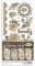 Stamperia - Paper Cut Outs for Scrapbooking, Albums, Card Making, Bullet Journalling and More, Acid Free, Double Sided, 4 Sheets, Perfect for Hobbies, Crafts, and Gifting (Old Lace)