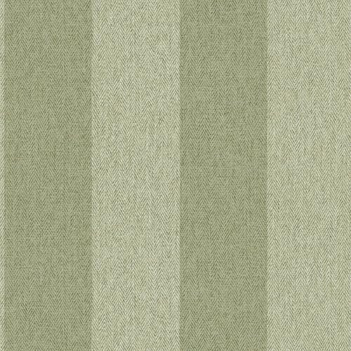 CROWN M1866 Harris Stripe Luxury Textured Wallpaper, Green