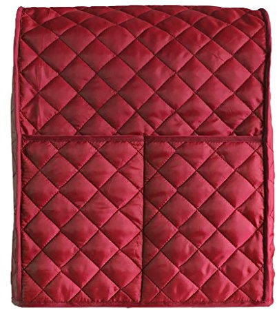 Qianly Abdeckung für Mixer mit Organizer, Verwendung Als Abdeckung für Standmixer, Entsafter, Kaffeemaschine, Rot, 16.5x12x12cm