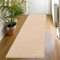 SHACOS kurzflor Teppich Läufer Flur rutschfest 60x180 cm Modern Teppichläufer Weich Flurläufer Küchenteppich Waschbar, Teppich Läufer für Flur, Küche, Wohnzimmer, Schlafzimmer, Hellbraun