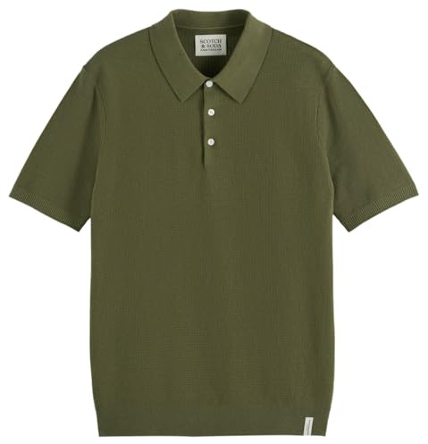 Scotch & Soda Herren Knitted Polo Shirt Polohemd (1er Pack)