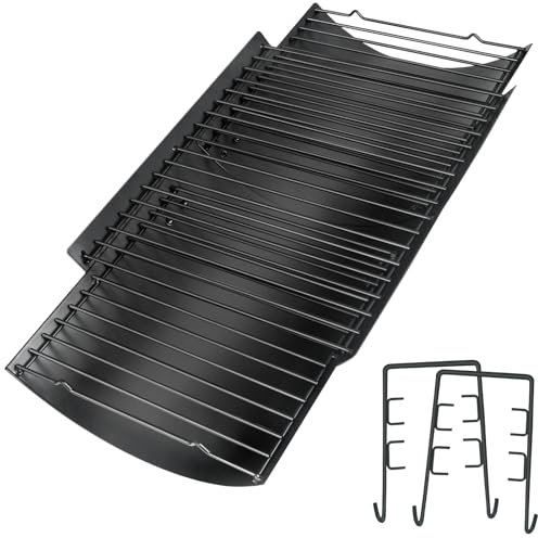 Adjustable Ash Pan for Chargriller Charbroil Grill Charcoal Tray Metal Ash Drip Trays Catcher 23.62 to 35.43 1224 1324 2121 Fire Grate for Oklahoma Joe Royal Gourmet Replacement Parts