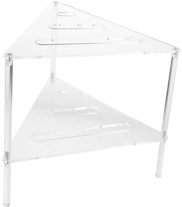 ABOOFAN Étagère De Acrylique Triangle Support Multifonctionnel pour Plantes Organisateur Élégant pour De Salle De Bain Et Facile à Nettoyer