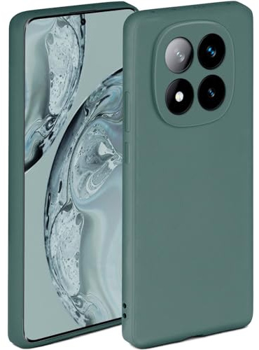 ONEFLOW Soft Case für Redmi Note 14 Pro+ 5G Hülle aus Silikon mit Kameraschutz, Silikonhülle mit erhöhtem Schutz fürs Display, Backcover Schutzhülle, weiche Handyhülle, Petrol