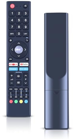 CLVIZCXOM TV Ersatz Fernbedienung Kompatibel mit CHIQ TV U55H7N L32H7N L40H7N L43H7N L50H7N L55H7N GCBL-TV02BDBIR U58H7N U43H7N U50H7N