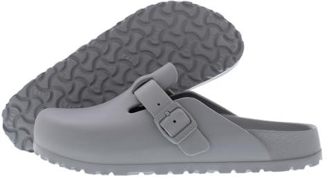Birkenstock Women's Sydney Birko-Flor Sandals, Stone Coin-grey, 9-9.5 Women/7-7.5 Men