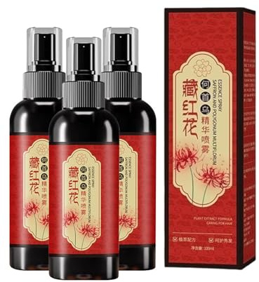 Safran-Haarschwärzungsspray, Safran-Haarsprays, Safran- und Polygonum Multiflorum-Essenzspray, Haarverdunkelungs-Conditioner-Sprays, Anti-Haarausfall-Haarpflege – Stärkt die Wurzeln (3PCS)