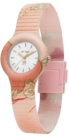 HIP HOP Orologio Donna, Bracciale in Silicone Con Tessuto, Cassa 32 cm | Collezione OMAMORI, Movimento Quarzo Analogico, Resistente all'acqua 50 metri, Idee regalo Donna