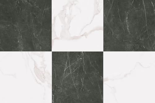 FlorExp Peel and Stick Floor Tiles,Light Green Marble,30 Tiles 2.8㎡ | Waterproof / 12×12 Inch / 1.5mm Thickness / Bedroom / Kitchen / Living Room