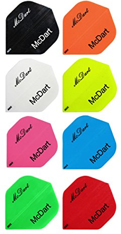 20 Satz Dart Flights mit Wunschdruck, Wunschtext (Weiß)