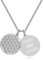 TIMANDO Damen Blume des Lebens Kette mit Gravur, Namenskette, Personalisierte Halskette Namen, Lebensblume Kettenanhänger Familienkette Geschenk