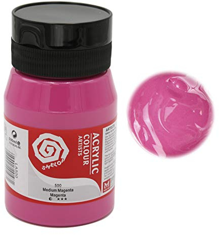 ARTIST Künstler- Acrylfarbe, hochpigmentierte Top-Qualität in 500 ml Vorratsgebinde 10 magenta