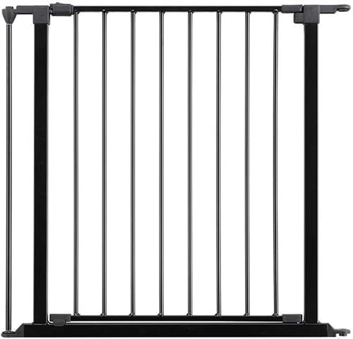 Open Plan Stair Case Custom Fit Gate (Gate Panel 72cm Black, black)