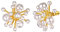 Suplight Damen Perln Korallen Statement Ohrringe 18k vergoldet Ohrstecker eleganter Hochzeit Modeschmuck Accessoire für Frauen Braut Brautjungfer