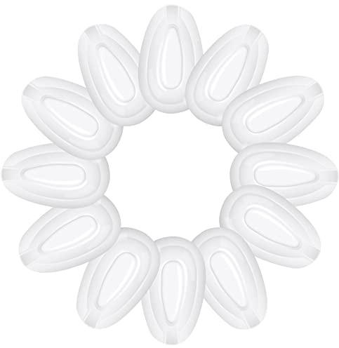 12 Paar Ersatz-Nasenpads für Oakley Sonnenbrillenrahmen, weiches Silikon-Nasenkissen, speziell für einige Oakley-Brillen entwickelt – transparent