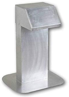 FDD Aluminium Flachdachdurchführung für Kabel, Rohre, Leitungen zu Klimaanlagen/Wärmepumpen/Lüftung/PV/Solar, Größe:Querschnitt 300x200