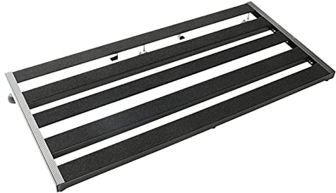 Fame Pedalboard, Board aus pulverbeschichtetem Aluminium mit 5 Streben für 12 Effektpedale, Gigbag mit Zubehörfach, Spaceboard 80