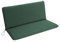 Bankauflage Polsterauflage Dallas für Gartenbank 2-sitzer 98x88cm, mit Rückenteil, dunkelgrün